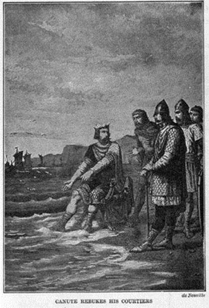 King Canute at the seaside